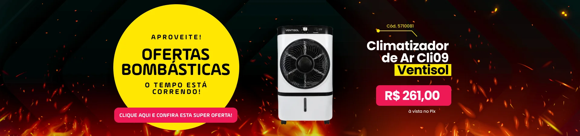 Climatizador de Ar Cli09 Ventisol 220V