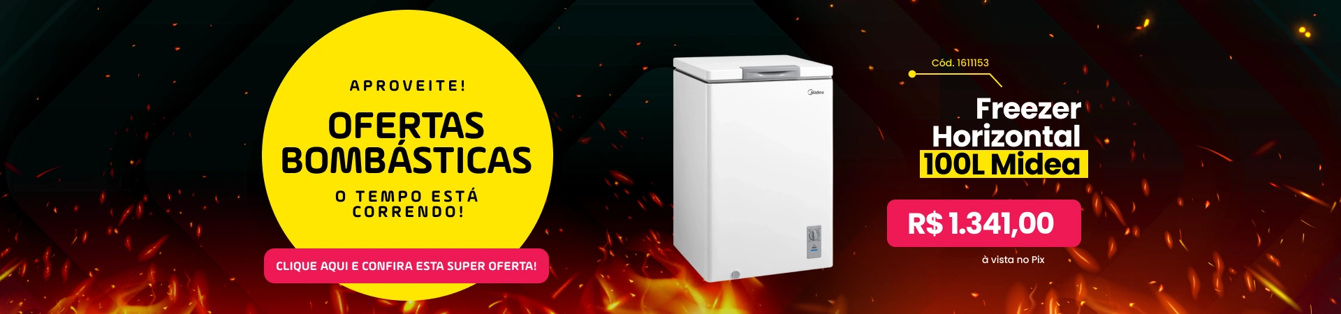 Freezer Horizontal 100L Midea